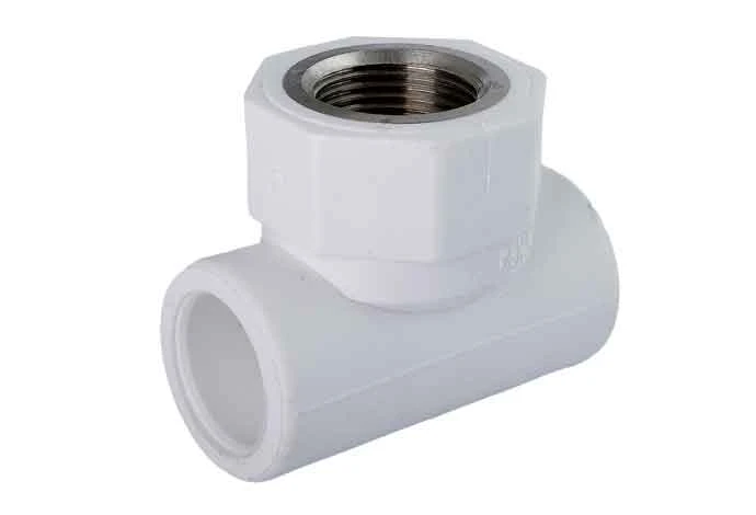 سه راه ناف بوشن فلزی سفید 32x1